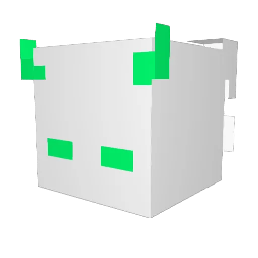 jie418 Minecraft avatar head, 3D render