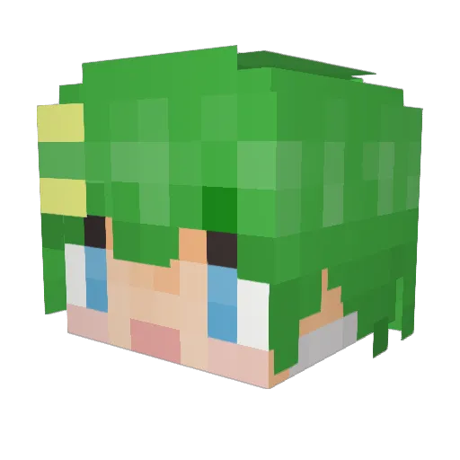 jienovo Minecraft avatar head, 3D render