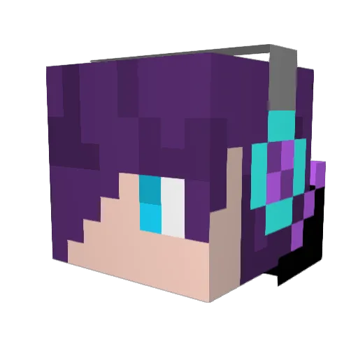 jieson50 Minecraft avatar head, 3D render
