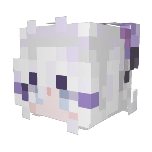 jiexika1 Minecraft avatar head, 3D render