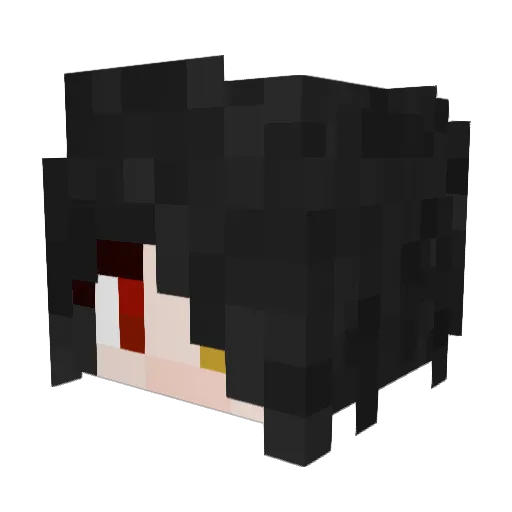 jiexu Minecraft avatar head, 3D render