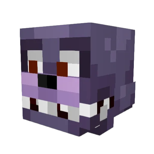 jiffman Minecraft avatar head, 3D render