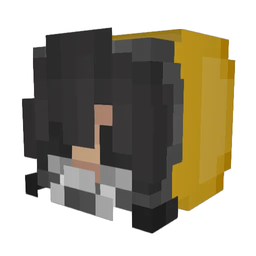 jiggey6 Minecraft avatar head, 3D render