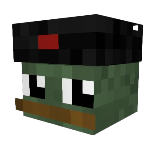 jiggleman39 Minecraft avatar head, 3D render