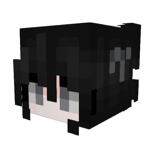 jigglybee Minecraft avatar head, 3D render