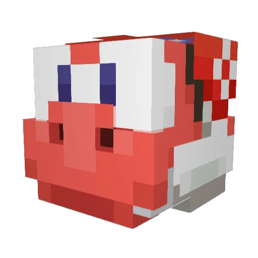 jigglycrowbar Minecraft avatar head, 3D render