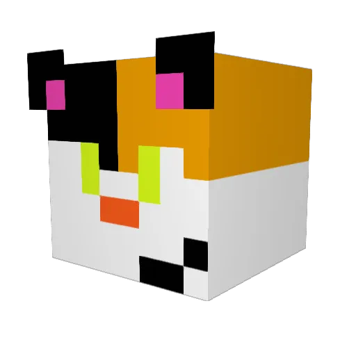 jigglyjigglypuff Minecraft avatar head, 3D render