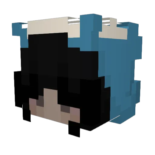 jigglypancakes Minecraft avatar head, 3D render