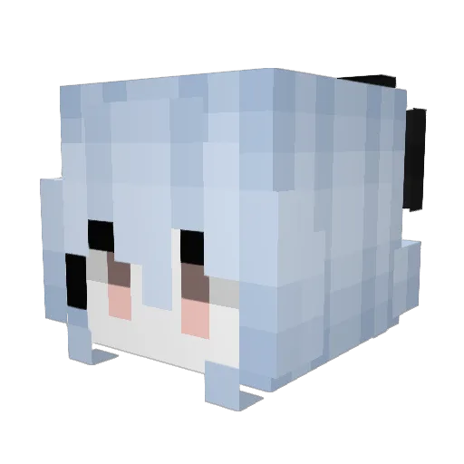 jiggmins Minecraft avatar head, 3D render