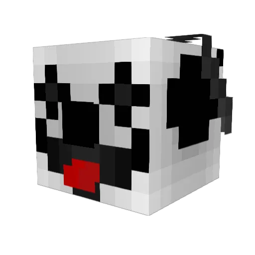 jiggywave Minecraft avatar head, 3D render