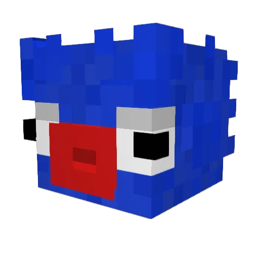 jigjigjuicee Minecraft avatar head, 3D render