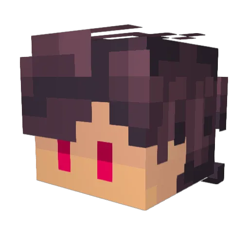 jiglepaaf Minecraft avatar head, 3D render