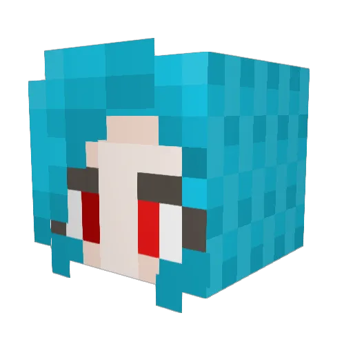 jignerdsaw Minecraft avatar head, 3D render