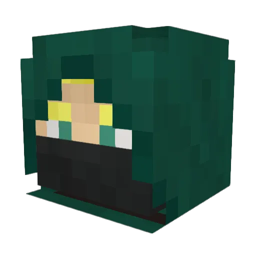 jigoer Minecraft avatar head, 3D render