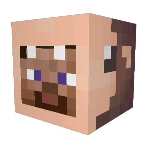 jigua0 Minecraft avatar head, 3D render