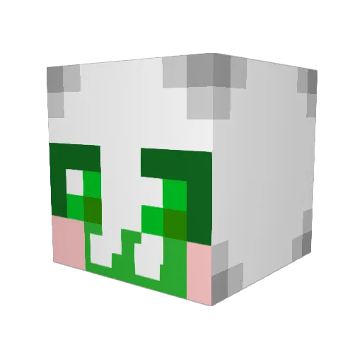 jigyang Minecraft avatar head, 3D render