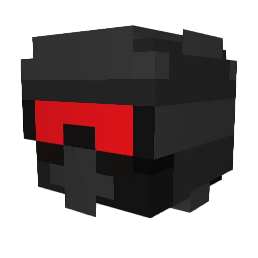 jihadisec Minecraft avatar head, 3D render