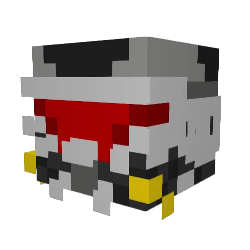 jihadq Minecraft avatar head, 3D render