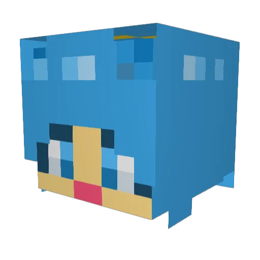 jiho1677 Minecraft avatar head, 3D render