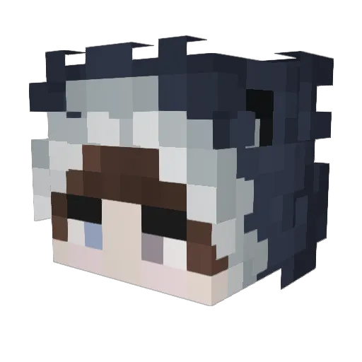 jihook Minecraft avatar head, 3D render