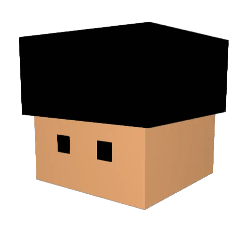 jihopark1122 Minecraft avatar head, 3D render