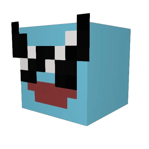 jihun03 Minecraft avatar head, 3D render