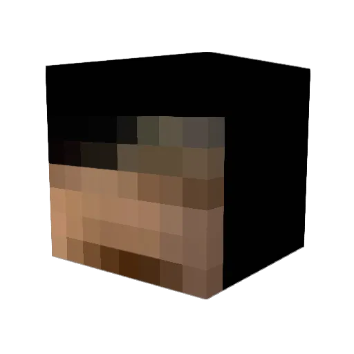 jihyorge Minecraft avatar head, 3D render