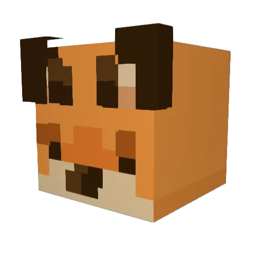 jiidu1337 Minecraft avatar head, 3D render
