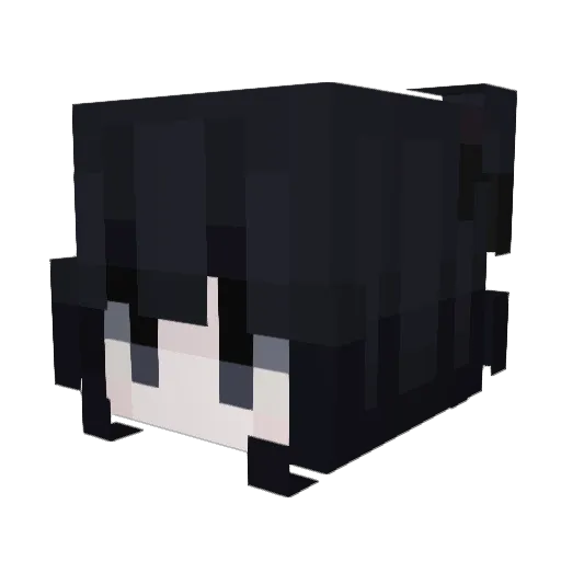jiivy Minecraft avatar head, 3D render