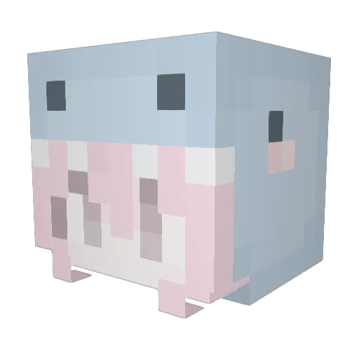 jijo Minecraft avatar head, 3D render