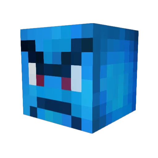jilbert64 Minecraft avatar head, 3D render