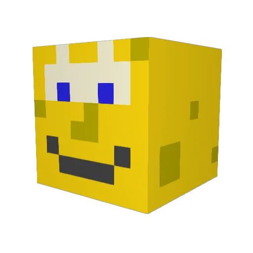 jill21 Minecraft avatar head, 3D render