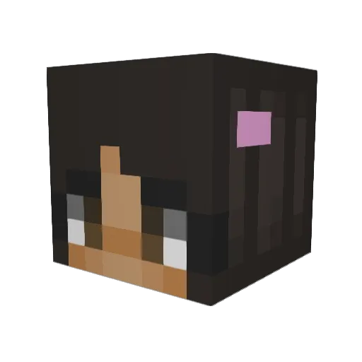 jillatoe Minecraft avatar head, 3D render