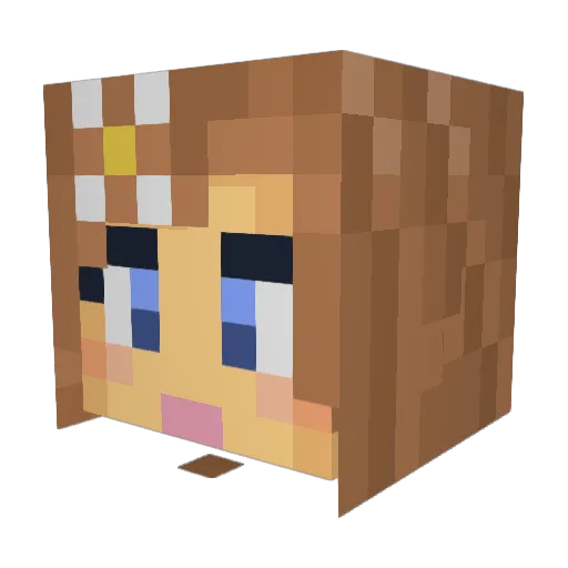 jillv346 Minecraft avatar head, 3D render