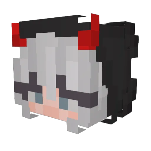 jilsan Minecraft avatar head, 3D render