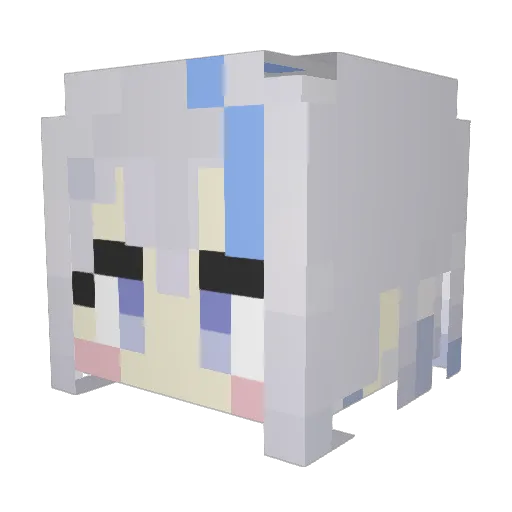 jimatyu Minecraft avatar head, 3D render