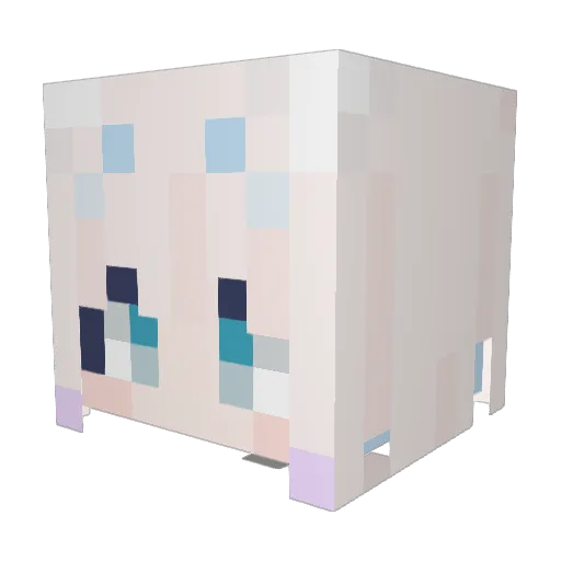 jimbey_294 Minecraft avatar head, 3D render