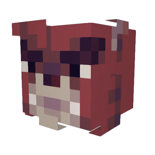 jimbob3434 Minecraft avatar head, 3D render