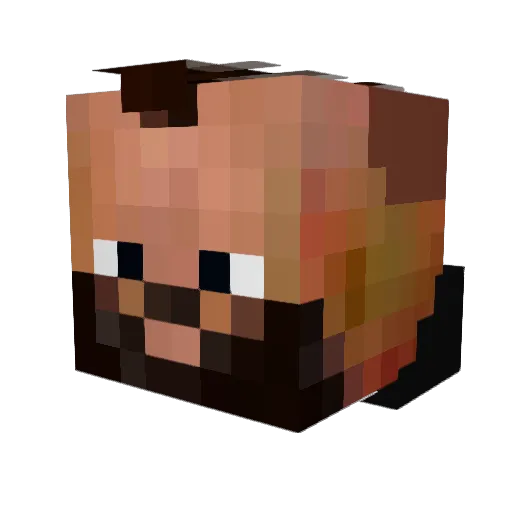 jimbosilky Minecraft avatar head, 3D render