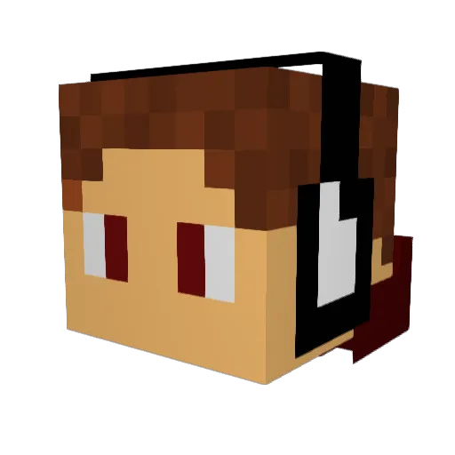 jimboygoodd Minecraft avatar head, 3D render