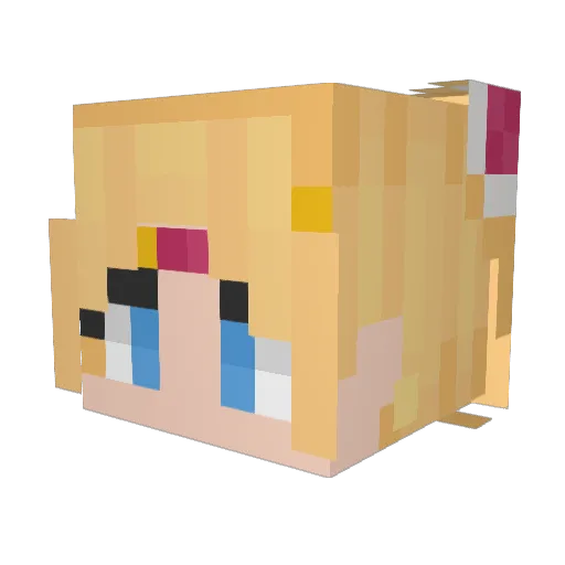 jimiUWU Minecraft avatar head, 3D render