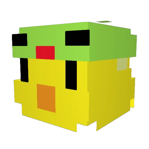 jimibustin Minecraft avatar head, 3D render