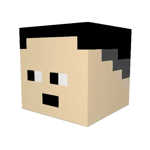 jimihihi9768 Minecraft avatar head, 3D render