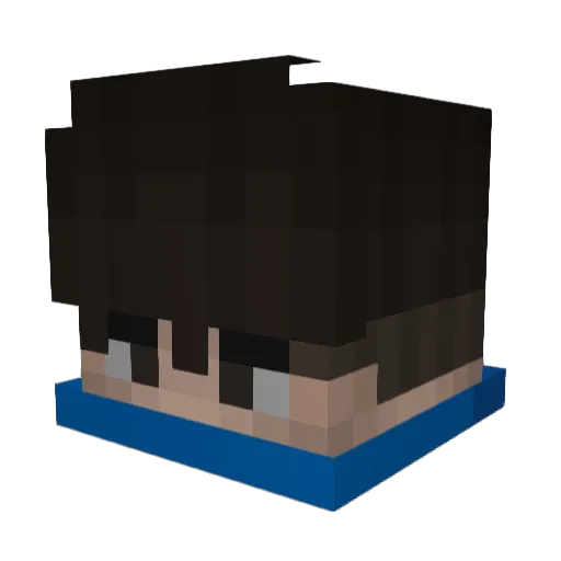jimilias Minecraft avatar head, 3D render