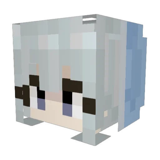 jiminn163 Minecraft avatar head, 3D render