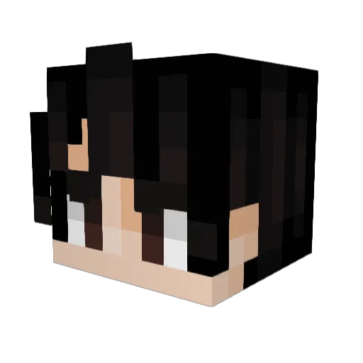 jiminsii Minecraft avatar head, 3D render