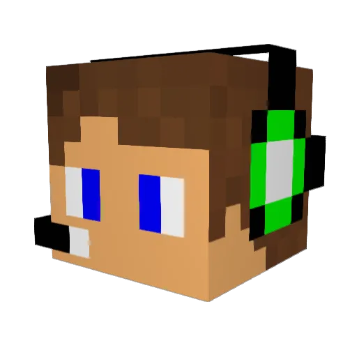 jiminywinkle Minecraft avatar head, 3D render