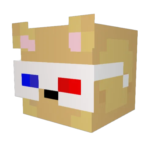 jimistemptress Minecraft avatar head, 3D render