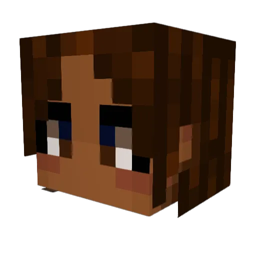 jimjimpurin Minecraft avatar head, 3D render