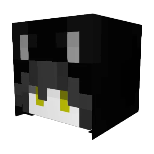 jimkaa Minecraft avatar head, 3D render